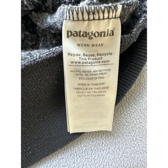 Patagonia Pullover Womens Small Woolyester Fleece Forge Gray 1/4 Zip - Picture 5 of 9